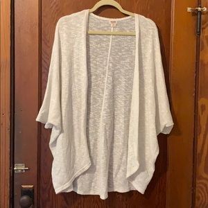 Batwing white sweater